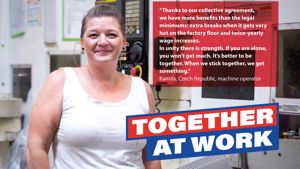 Campaign focus in October: Workers are better off by joining a union and negotiating collectively